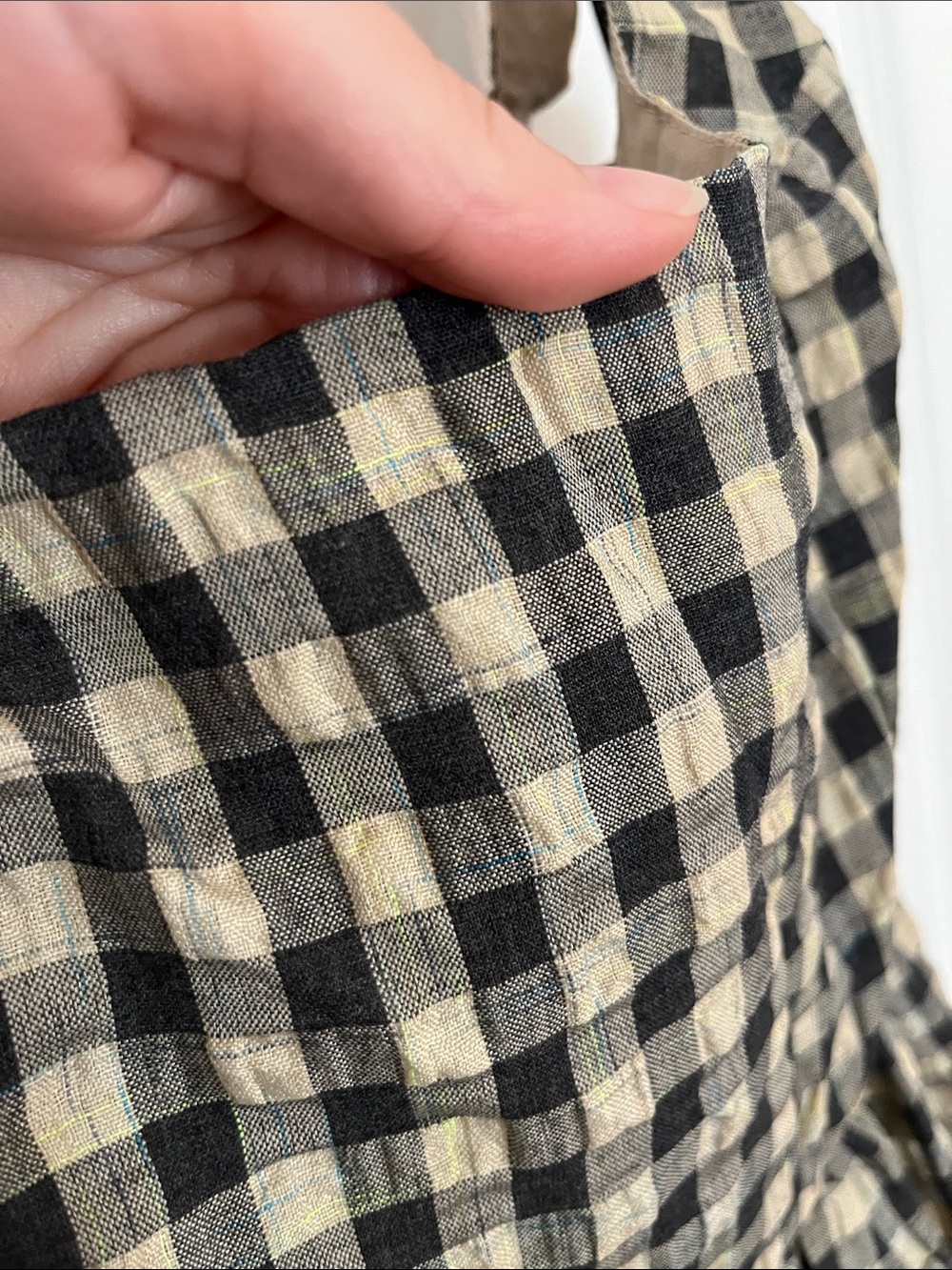 Princess Polly Black & Beige Gingham Maxi Dress - Picture 2 of 7